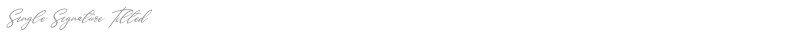 Single Signature font preview